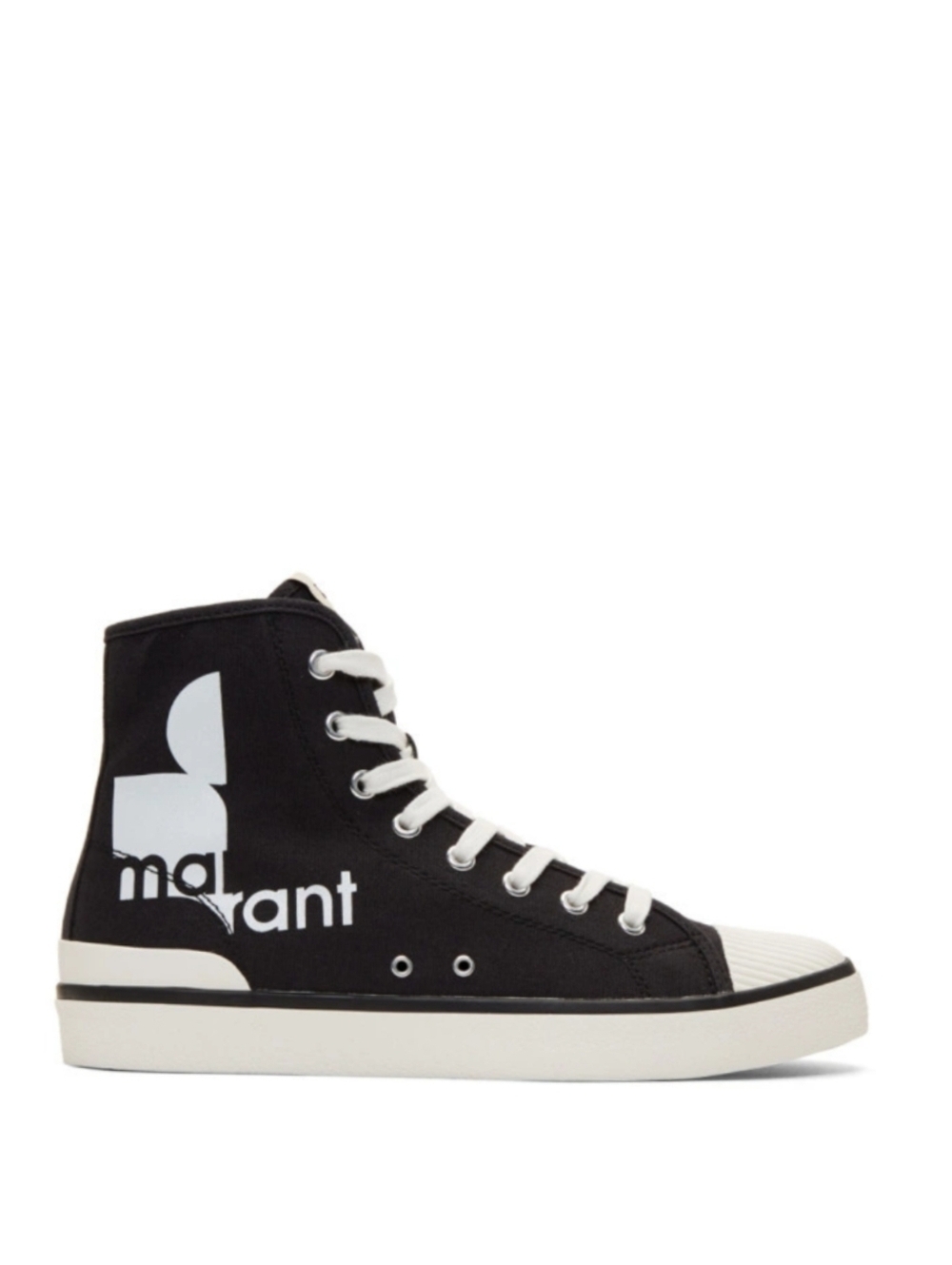 Isabel Marant Black Benkeenh Tennis High-Top Sneakers